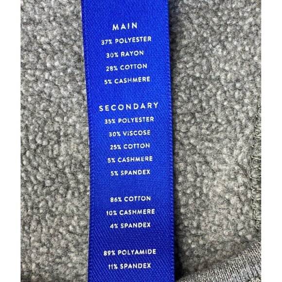 Kit & Ace Romper sz 2 women raglan fleece sweatshirt gray grey cotton cashmere - Picture 5 of 6